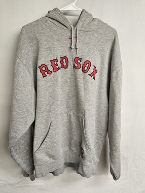 Vintage Nike Boston Red Sox MLB Center Swoosh Hoodie Pullover Baseball X-Large
